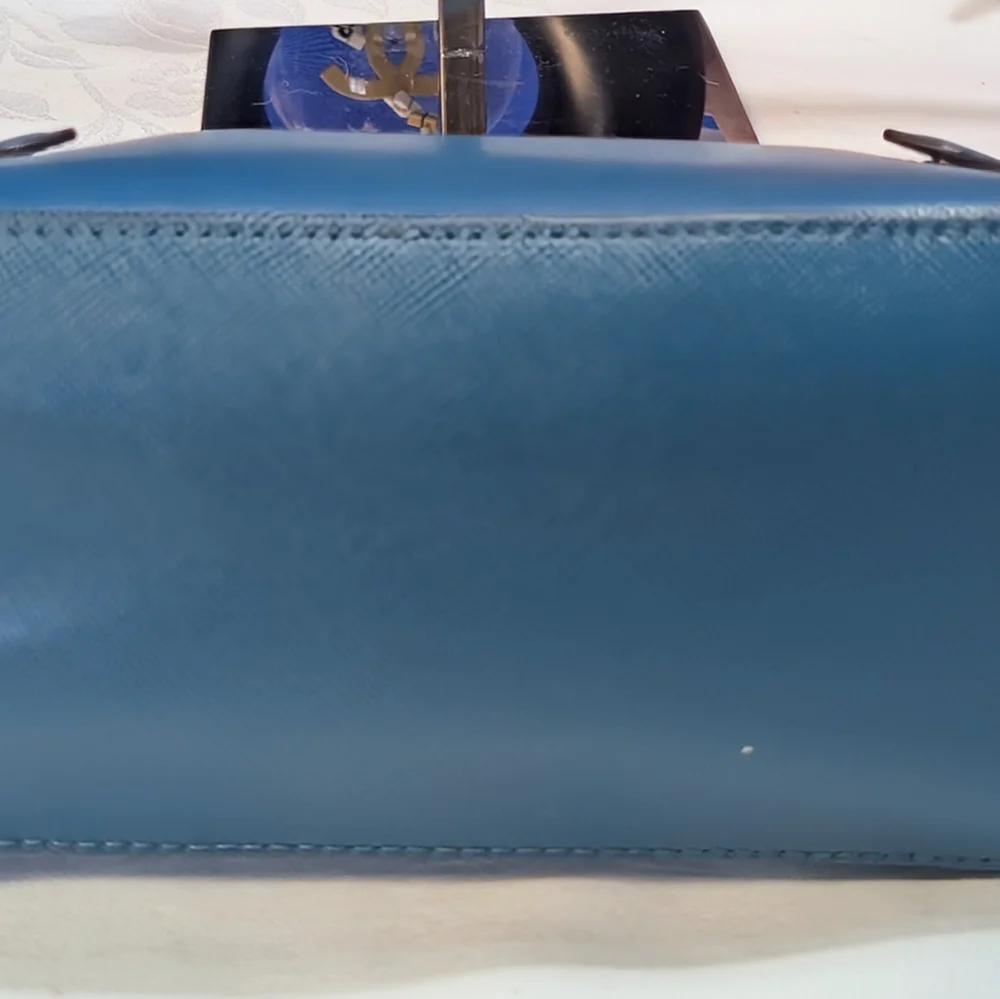Kate Spade Staci Dark Turquoise Blue Leather Dome Crossbody Bag - NEW!